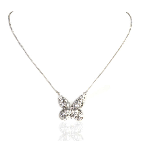 Butterfly Necklace - Silver