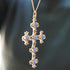 Cecilia Cross Blue - Gold