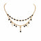 Esme Necklace Jet - Gold
