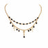 Esme Necklace Jet - Gold