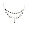 Esme Necklace Jet - Silver