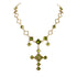 Brigid Imbolc Cross Choker Earth Olivine - Gold - VSA Designs