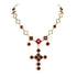 Imbolc Cross Choker Fire Ruby - Gold