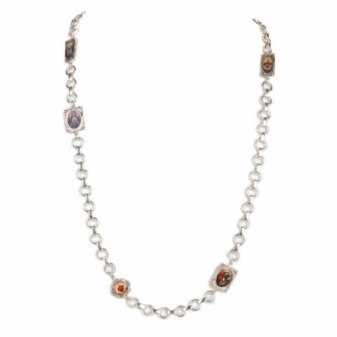 Retablo Chain of Framed Charms