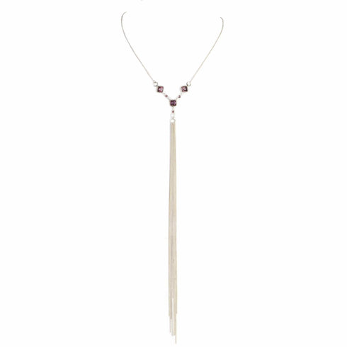 Brigid Serenity Chain Necklace Spirit Amethyst - Silver