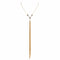 Brigid Serenity Chain Necklace Water Lt Sapphire - Gold - VSA Designs