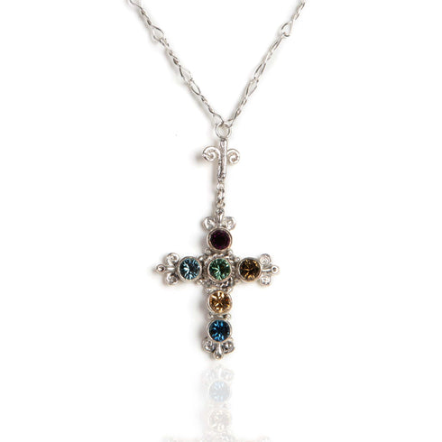 Audrey Necklace Amethyst Mix - Silver