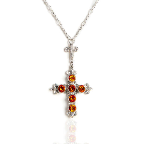 Audrey Necklace Fire Opal - VSA Designs