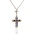 Audrey Necklace Light Sapphire Mix - Silver