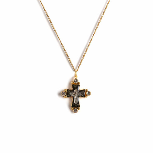 Maria Cross Charm Necklace - VSA Designs