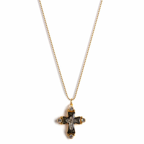 Maria Cross Charm Necklace - VSA Designs