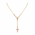 Maddie Rosary Necklace Light Rose - Gold