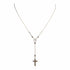Maddie Rosary Necklace Burgundy - Silver