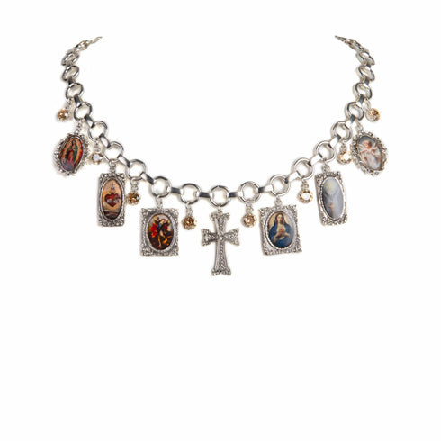 Retablo Framed Charm Necklace - VSA Designs