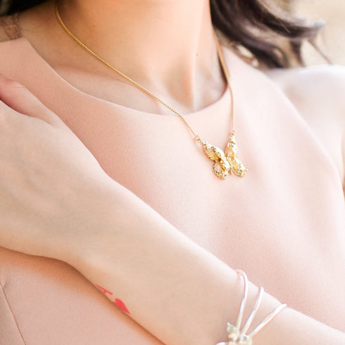 Butterfly Necklace - Silver