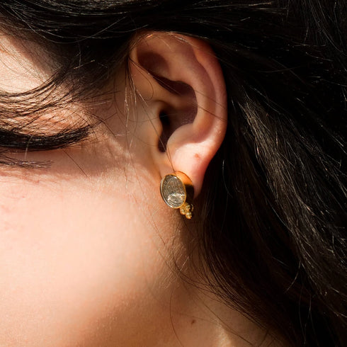 Piccolo Post Earrings - Silver