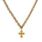 A$AP Chain 34" with Rebel Cross - Gold