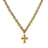 A$AP Chain 34" with Rebel Cross - Gold