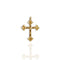 Resurrection Crystal Cross Charm - Gold