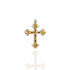 Resurrection Crystal Cross Charm - Gold