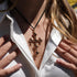 Cecilia Pink Charm Necklace - Gold