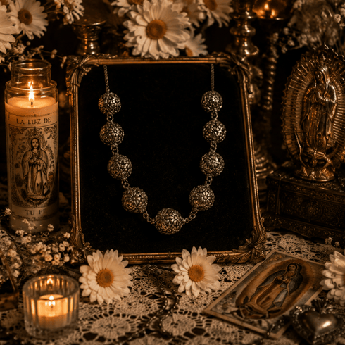 Daisy Darling Choker - Silver