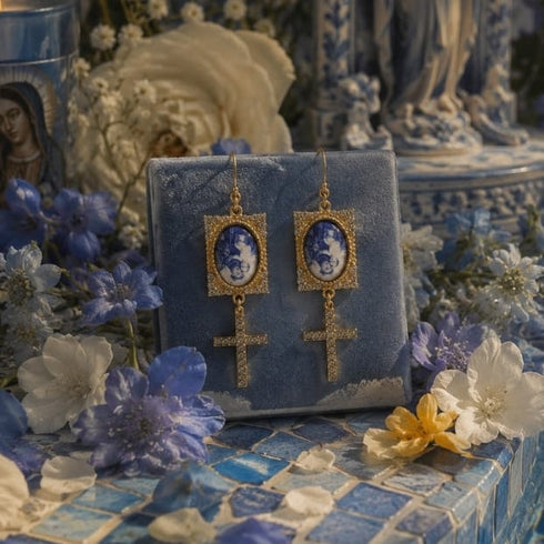 Retablo "Find Me A Match" Earrings - Gold