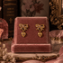 Pink At Heart Earrings - Gold