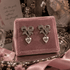 Pink At Heart Earrings - Silver