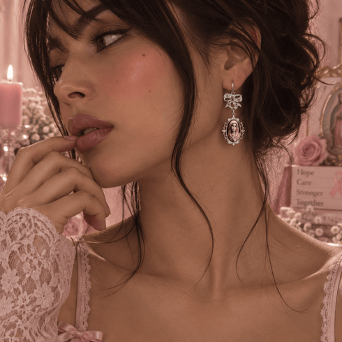 Pretty In Prayer Earrings - Silver