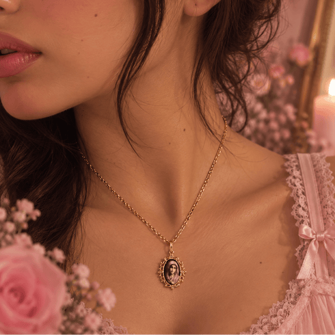 Pretty In Prayer Charm Necklace - Silver