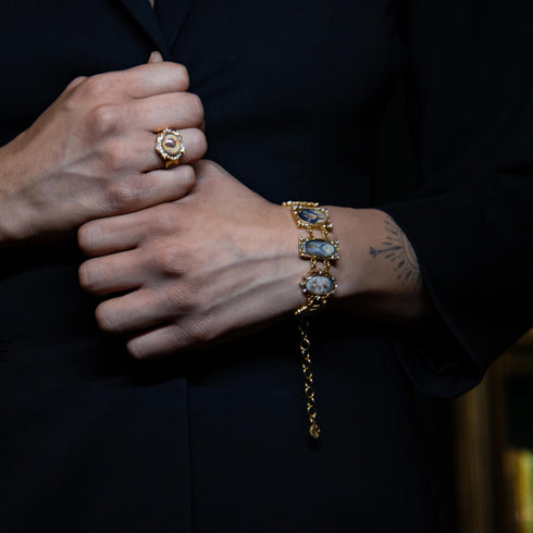 Retablo Framed Bracelet - Gold - VSA Designs