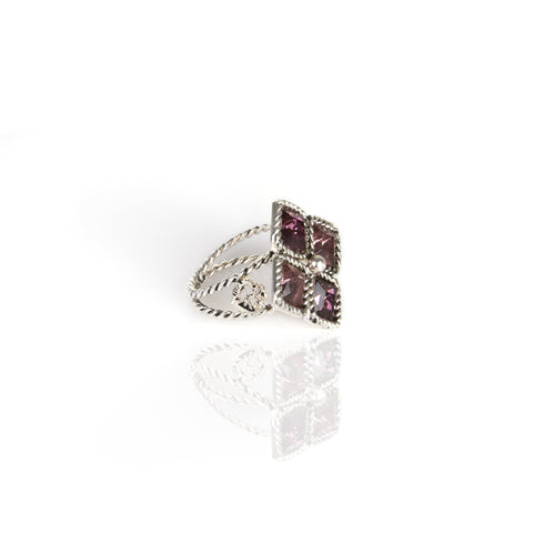 Brigid Seal of Grace Ring Spirit Amethyst - Silver