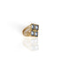 Brigid Seal of Grace Ring Water Lt Sapphire - Gold