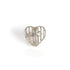 Caged Heart Ring with Cross