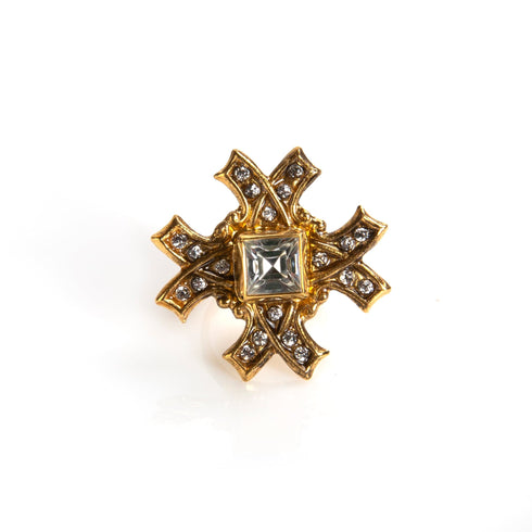 Saint Deco Cross Ring