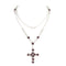 Brigid Cross of Kildare Chain Rosary Spirit Amethyst - Silver