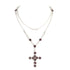 Brigid Cross of Kildare Chain Rosary Spirit Amethyst - Silver