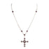 Brigid Cross of Kildare Chain Rosary Spirit Amethyst - Silver