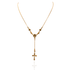 Daisy Rosary Necklace - Gold