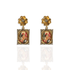 Retablo Frida Earrings - Gold
