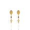 Maddie Rosary Post Earrings Montana - Gold