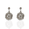Daisy Drama Earrings - Silver