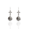Daisy Darling Cross Earrings - Silver