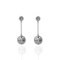 Daisy Darling Drop Earrings - Silver