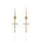 Maddie Rosary Earrings Light Rose - Gold