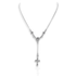 Daisy Rosary Necklace - Silver