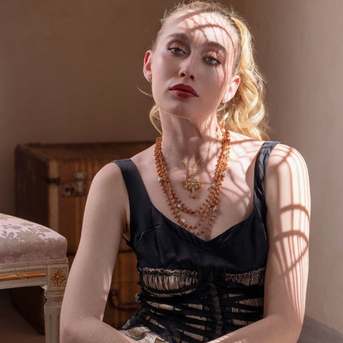 Magdalena - 6mm Semi-Precious Bati Hessonite