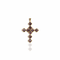 Brigid Cross of Kildare Chica Charm Spirit Amethyst - Gold