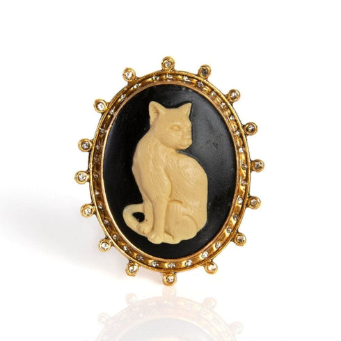 Cat Cameo Ring - VSA Designs